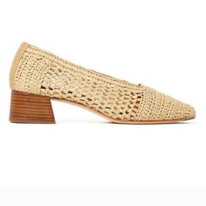 Miista Women's Woven Wood Heel Shoes Size 36